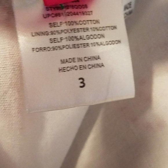 Heart Soul Swiss Dot Embroidered Skirt Size 3 - Picture 6 of 6